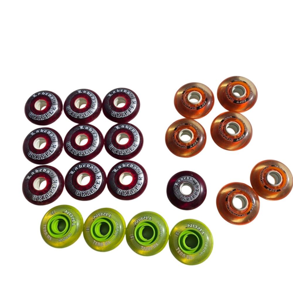 Lot 20 Various Roller Blade Hockey wheels 72mm Labeda Tron Millenium